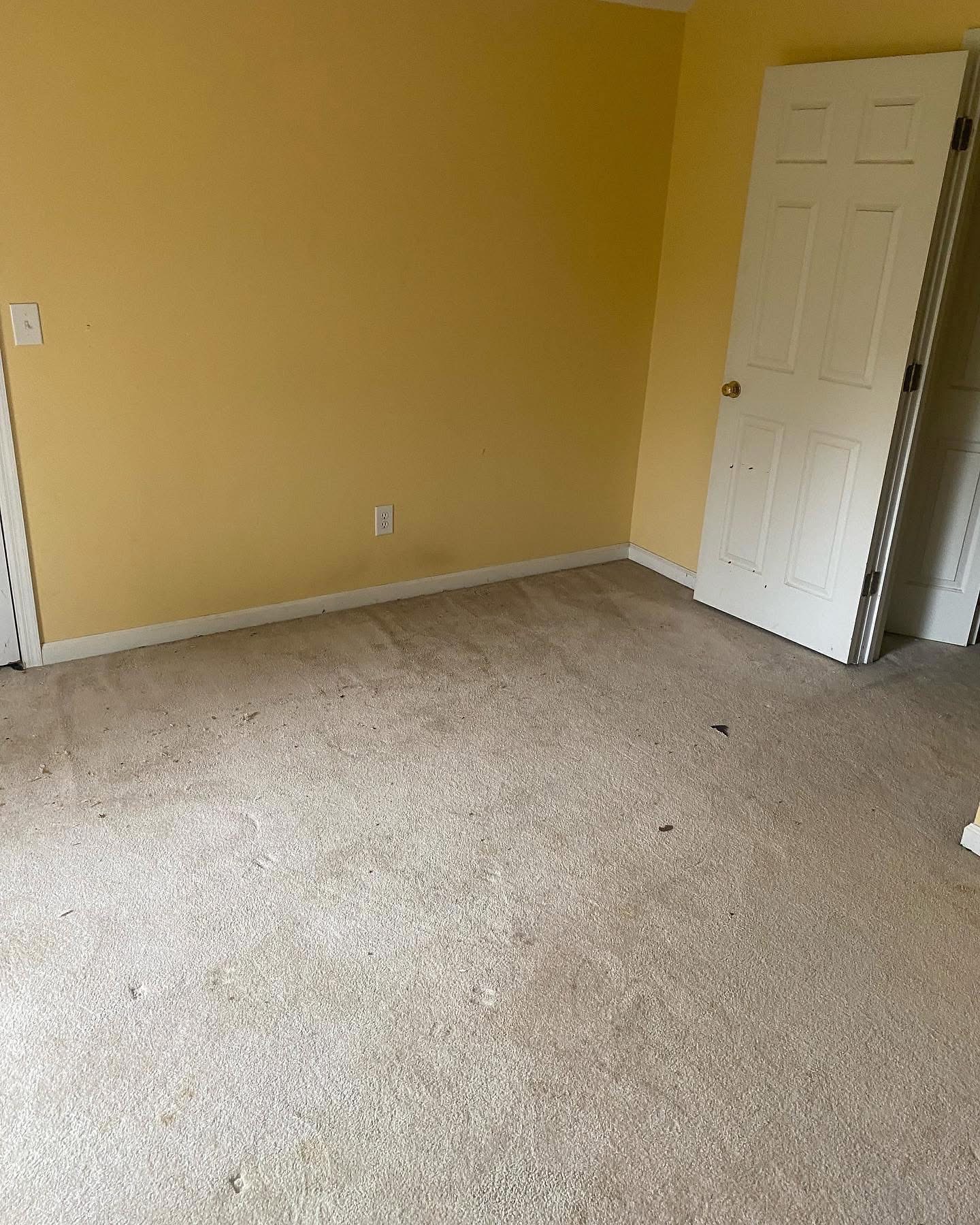 Same bedroom cleared of junk and empty after Junk Ranger finished